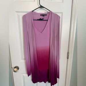 WHBM cardigan and tee.  GUC